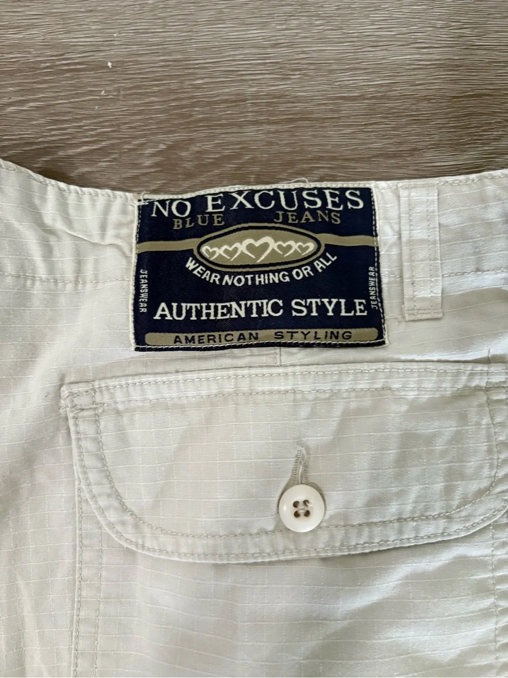 Women's Cream Casual Utility Shorts